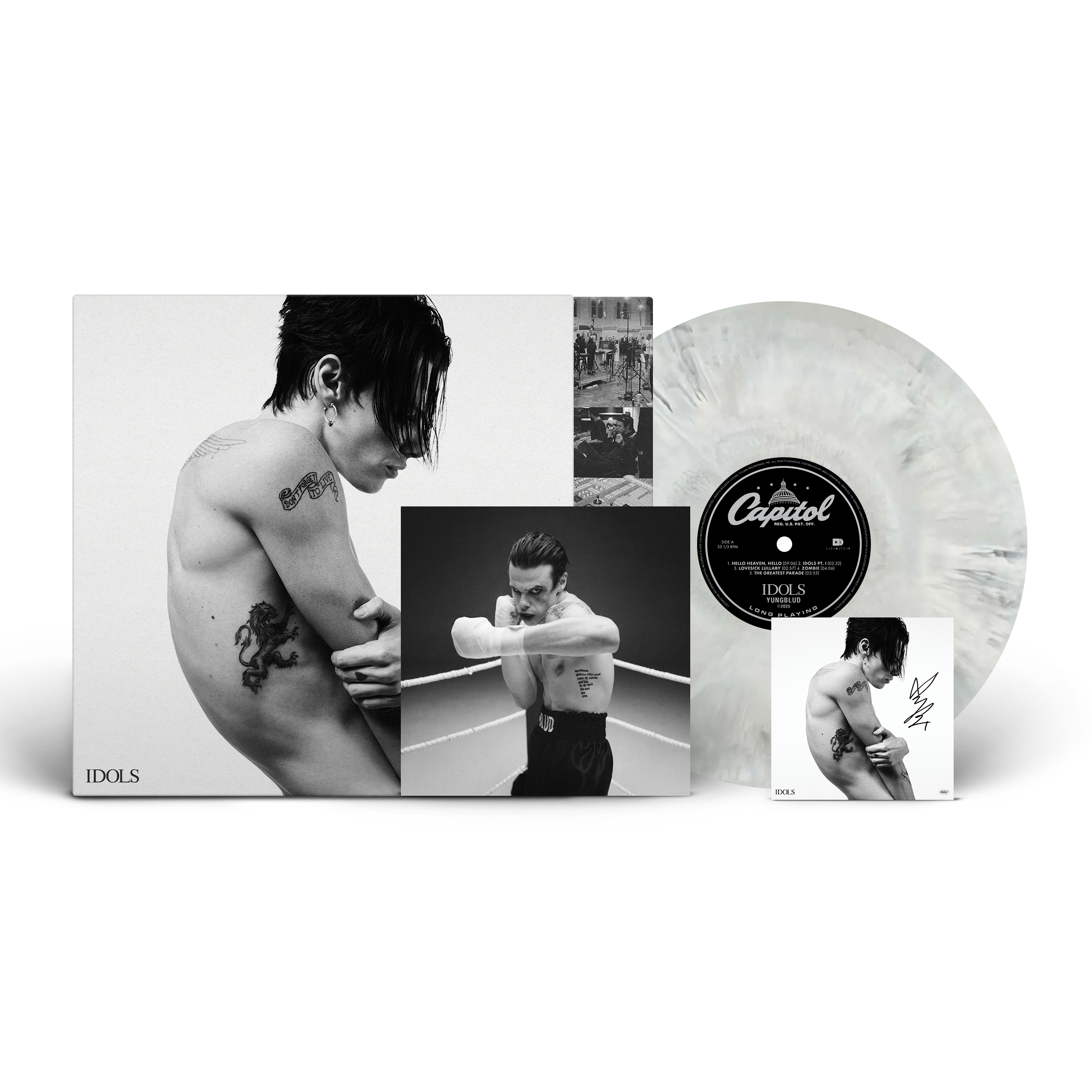 Idols “Distant Smoke” Vinyle Marbré + Carte dédicacée